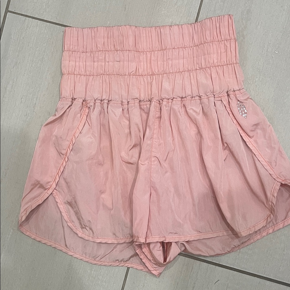 FP movement shimmer Pink High-Waisted Shorts